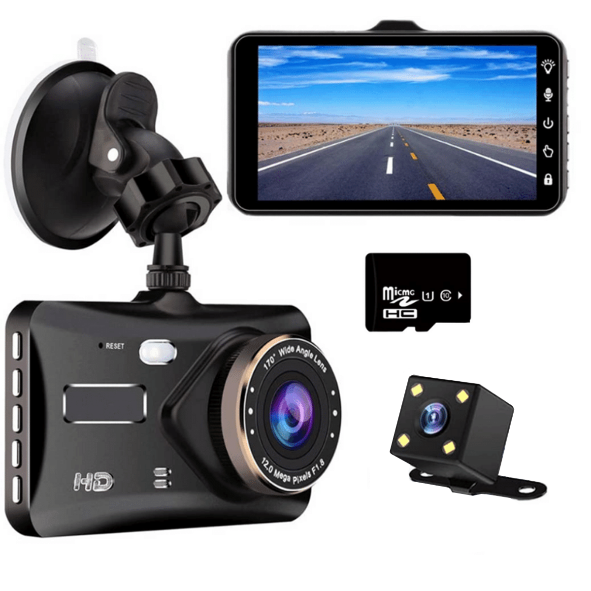 Dashcam Pro (Front & Rear) *Best Seller* 1080p | Dash Vision DP7